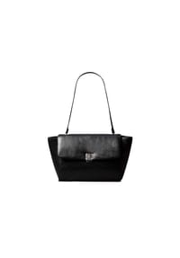 Calvin Klein - Henkeltasche, Emblem, für Damen - UB1  BLACK