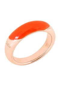 DoDo RONDELLE - Damen Ring, 750er Gold - ROSÉGOLD/ORANGE