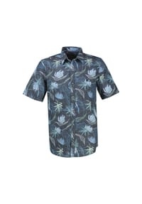 LERROS - Casual Kurzarmhemd mit floralem Print aus leichtem Material - BROKEN WHITE