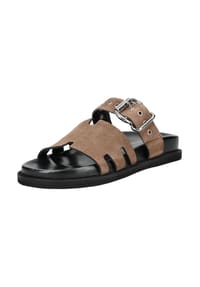 Copenhagen|shoes - Nubukleder Pantoletten - Schwarz/Braun