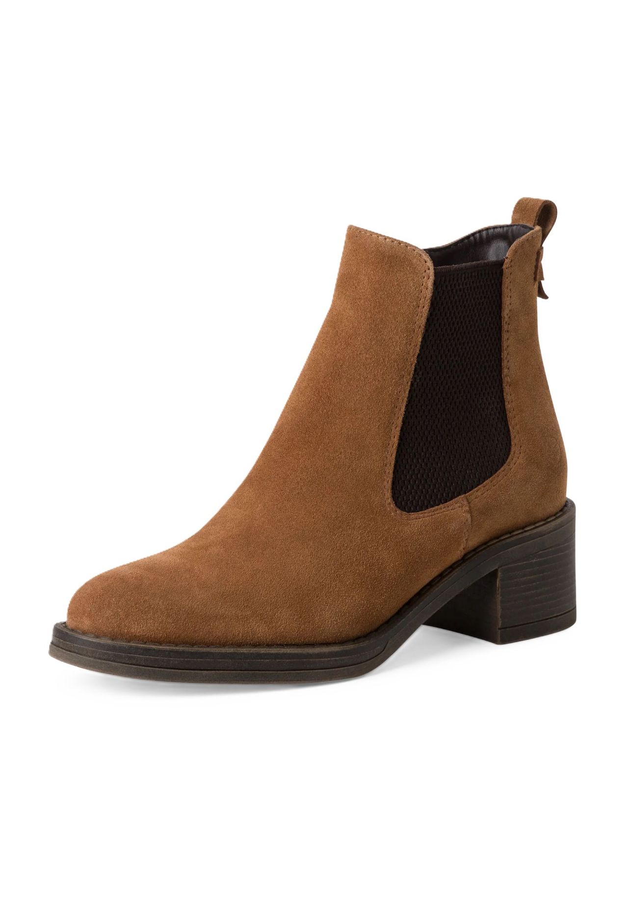 Tamaris Chelsea Boots Blockabsatz Zuglasche für Damen Online Schuhe