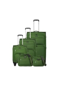travelite Cubis - Cubis 4 Rollen Kofferset 5-teilig mit Dehnfalte - anthracite