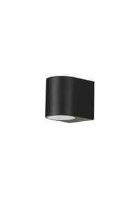 Licht-Erlebnisse - Außenwandleuchte, schwarz, modern, quadratisch, wetterfest, Garten, Terrasse, Eingangsbereich - Schwarz