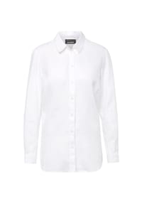 GOLDNER - Kurzgröße:  Bequeme Damen Businessbluse - baummoos