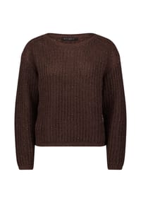 BETTY BARCLAY - Grobstrick-Pullover mit Pailletten - Light Maroon