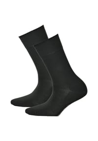 Hudson - Damen Socken Relax, 2 Paar - Cotton, Komfortbund - Schwarz