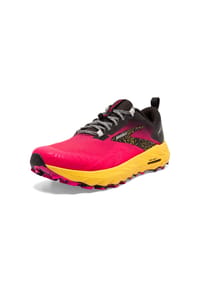 BROOKS - Laufschuhe Cascadia 17 - diva pink/black/lemon chrome