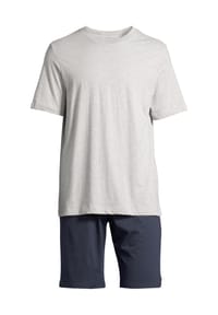SCHIESSER - Schlafanzug Night & Home - Dunkelblau / blau