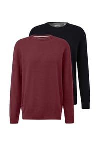 s.Oliver - Pullover 2er Pack Basic - Schwarz
