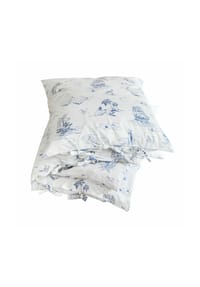 LOBERON - Bettwäsche Douxie creme/blau - creme/blau