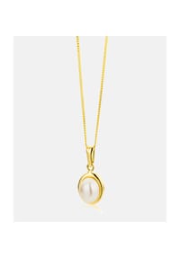 Diamant L'eternel - Kette mit Anhänger, mit Zuchtperle, 375 Gelbgold - gold