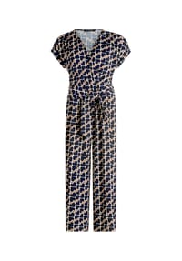 BETTY BARCLAY - Jumpsuit mit Eingrifftaschen - Dark Blue/Brown