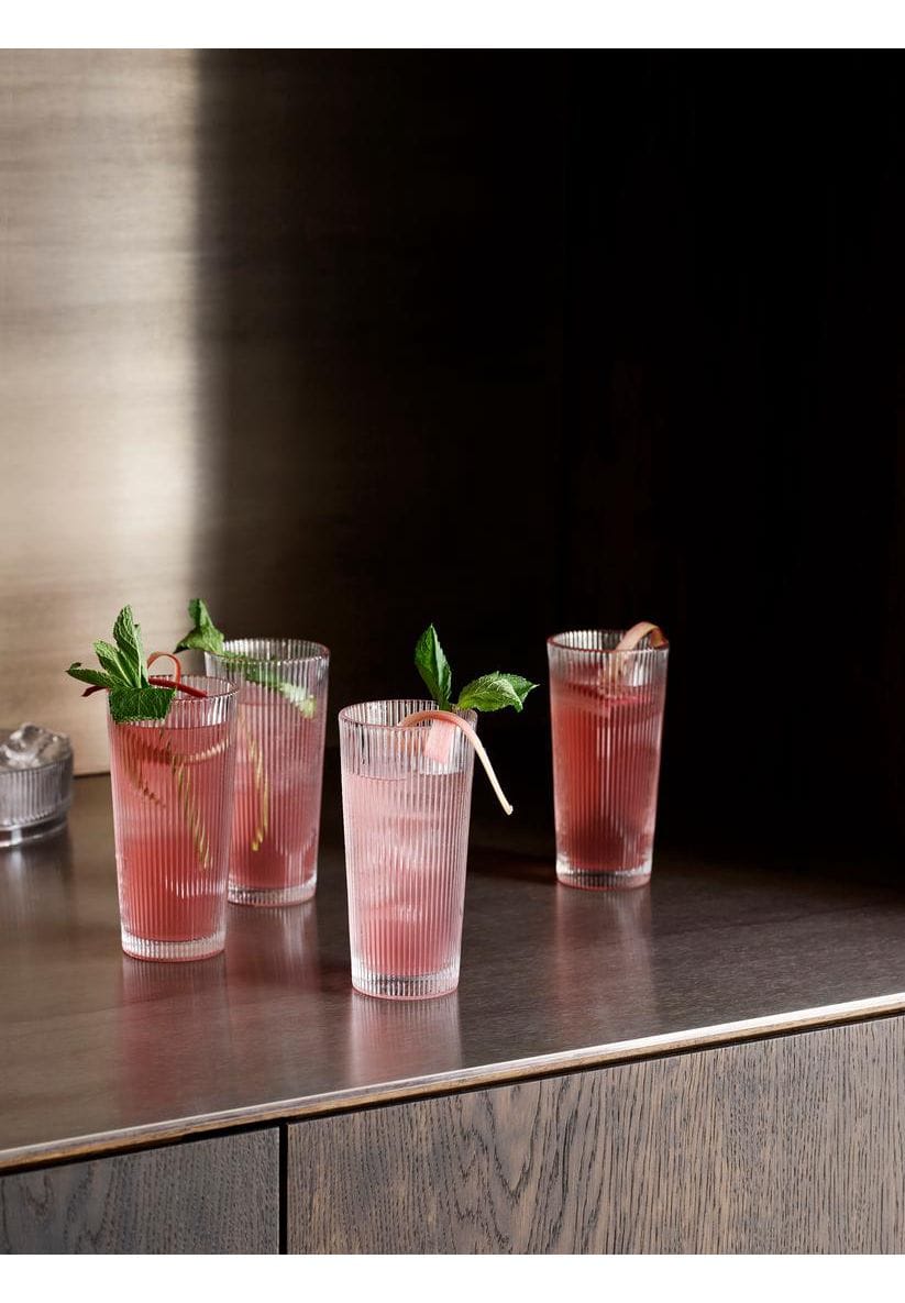Stelton Transparent Pilastro Long Drinking Glass 30 Cl - 4 Pcs (X-509), Trinkgläser, - Bild 6