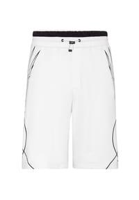PLEIN SPORT - Shorts SCRATCH - white/black
