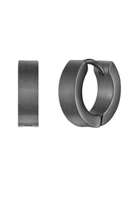 TRUE REBELS - Herren Ohrringe aus Edelstahl in gunmetal - gunmetal