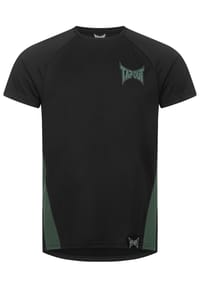 TAPOUT® - Herren Funktionsshirt normale Passform TRAINING TEE - Black/Green