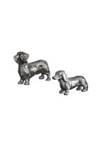 LOBERON Deko-Hund 2er Set Calwen silber - Haustierzubehör - silber