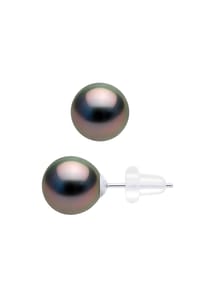 Pearls & Colors - Prestige-Ohrringe mit Tahiti-Zuchtperlen - Weißgold/Tahiti Color/7,5-8 mm