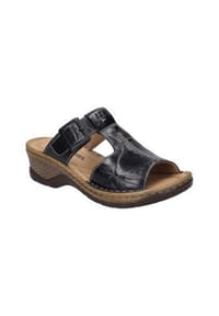 Seibel - Pantoletten "Catalonia 87", Keilabsatz, Leder, für Damen - 100 SCHWARZ
