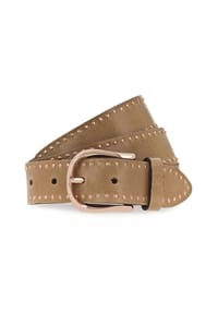 B.BELT - Nietengürtel Leder - camel