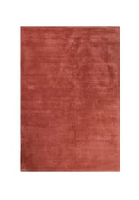 ESPRIT - Hochflorteppich #loft - Weicher Hochflor Teppich für Wohn- & Schlafzimmer - ziegelrot