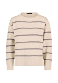 BETTY BARCLAY - Strickpullover mit Pailletten - Patch Light Blue/Blue