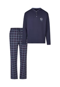 hajo - Schlafanzug Premium Cotton - Blau