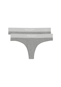 Marc O'Polo - String Iconic Rib - Grau