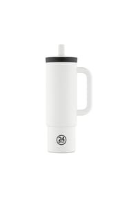 24BOTTLES® Straw Trinkbecher 800 ml - Straw - brushed steel
