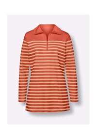 SIEH AN! - Sweatshirt - ecru-camel-gestreift