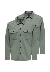 ONLY & SONS - Hemdjacke / Overshirt 2er Pack Newkodyl - Castor gray