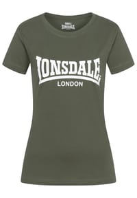 LONSDALE™ - Frauen T-Shirt CARTMEL - Aubergine/White