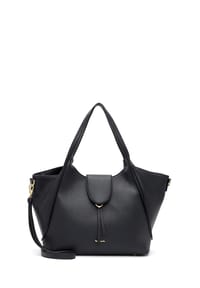 Tamaris TAS Manuela - TAS Manuela Schultertasche Leder 47 cm - black