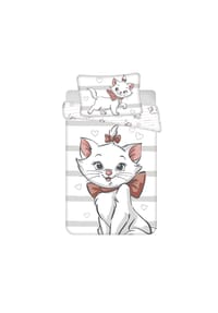 COFI - Marie Kinderbettwäsche – Bettbezug 100x135 cm & Kissenbezug 40x60 cm - Weiß 100x135cm