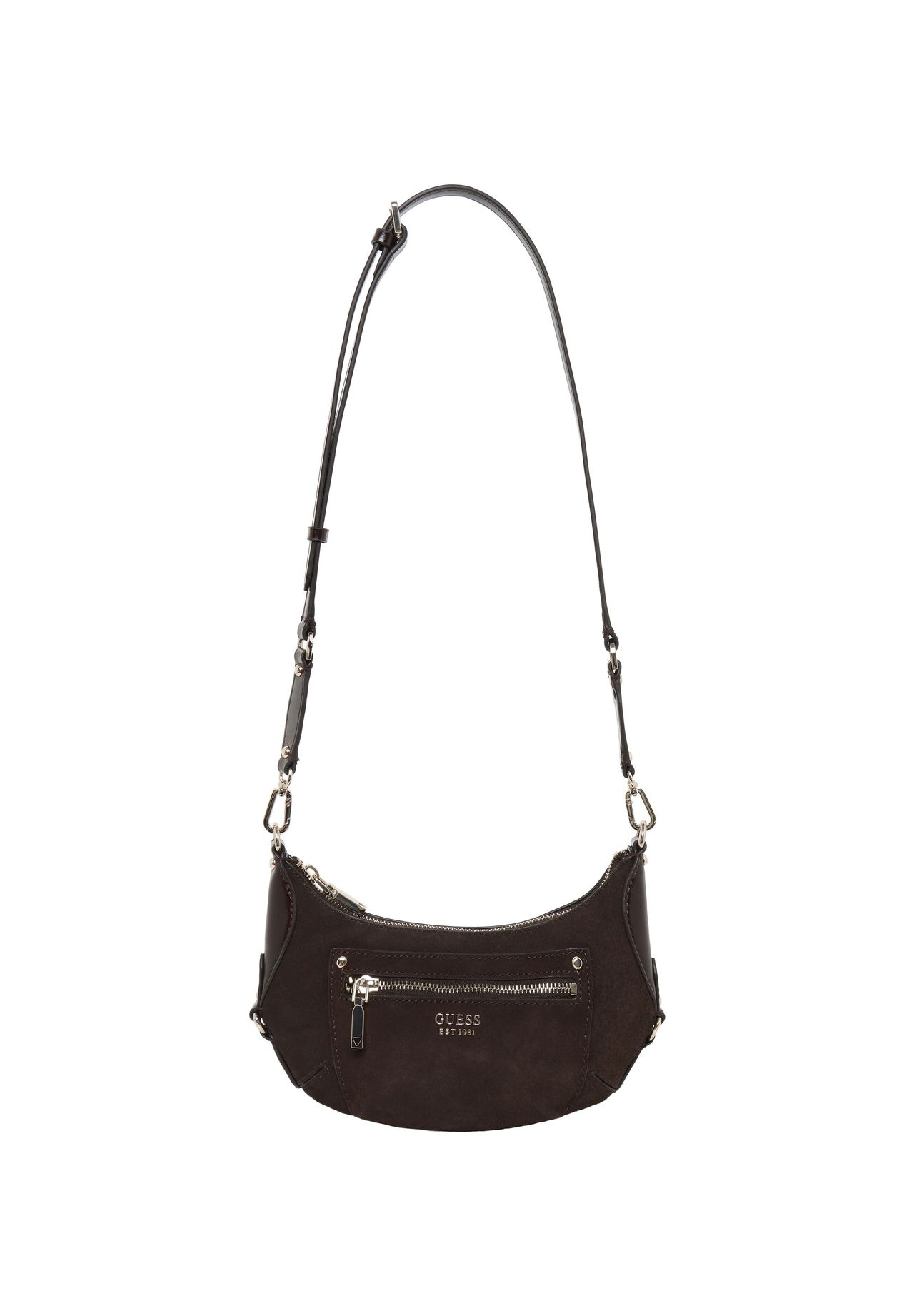 Guess Umhängetasche Kunstleder Reißverschluss Für Damen Braun in Größe 99