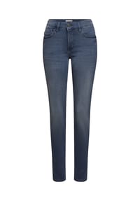 PADDOCK'S® - Overdyed Röhrenjeans mit Stretch LUCY - grey od blue used moustache