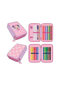 Disney - Disney Minnie Mouse Federmappe gefüllt – Schuletui & Stiftebox - 