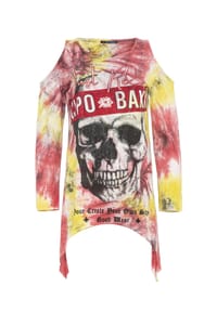 CIPO & BAXX® - Langarmshirt im knalligen Design - BURGUNDY