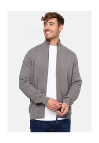 INDICODE - Strickjacke Lexson - Grey Mix