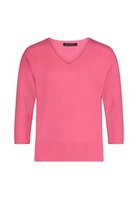BETTY BARCLAY - Feinstrickpullover mit V-Ausschnitt - Pink