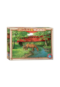 eurographics - Puzzle Sweet Water Brücke von Persis Clayton Weirs, 1000 Teile, 68 x 48 cm - 