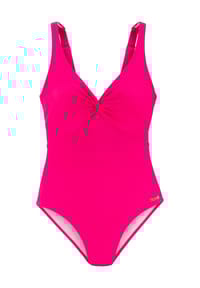 LASCANA - Lolo Badeanzug, Knoten-Detail, Unterbrustgummi, für Damen - 776 PINK