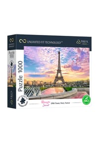 Trefl - Puzzle UFT Romantic Sunset: Eiffel Turm, Paris, Frankreich, 1000 Teile, 68.3 x 48 cm - 