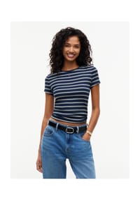 TOMMY Jeans - T-Shirt, Logo-Stickerei, für Damen - 0EZ  RED