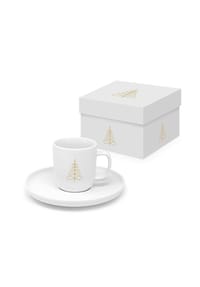 ppd - Espressotasse Pure Mood gold Matte Espresso, mit Untertasse, 75 ml - Mehrfarbig