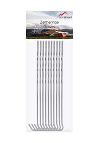 normani® - 10 Stück Zeltheringe aus verzinktem Stahl Quaqtaq - Silber