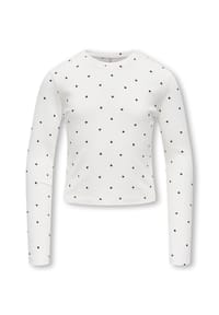 ONLY® - Langarmshirt, Rippbündchen, für Kinder - CLOUD DANCER