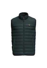 Pepe Jeans - Herren Steppweste - BALLE GILLET, Nylon, Stehkragen, Taschen, einfarbig - Dunkelgrün