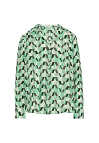 s.Oliver - Shirtbluse, V-Ausschnitt, für Damen - 73A0  GREEN