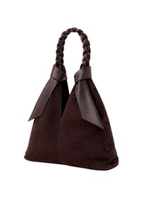 collezione alessandro® - Schultertasche Lusso aus echtem Leder, Made in Italy - braun